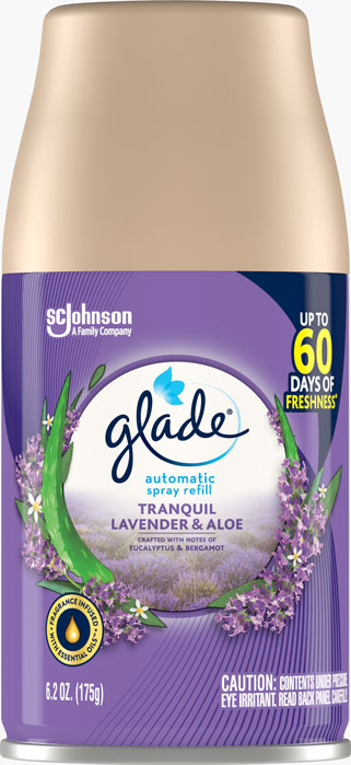 Glade Auto Spray Tranquil Lavender Aloe 6/6.2Oz