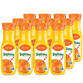 Tropicana No Pulp Orange Juice 12/11Oz