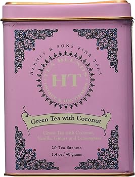 Harney & Sons HT Green Tea w/ Coconut Tea Sachets 1/20pc