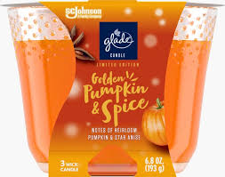 Glade Candle Golden Pumpkin & Spice 3/6.8Oz