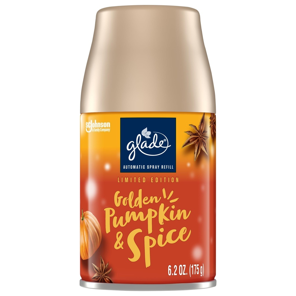 Glade Auto Spray Golden Pumpkin & Spice 6/6.2oz