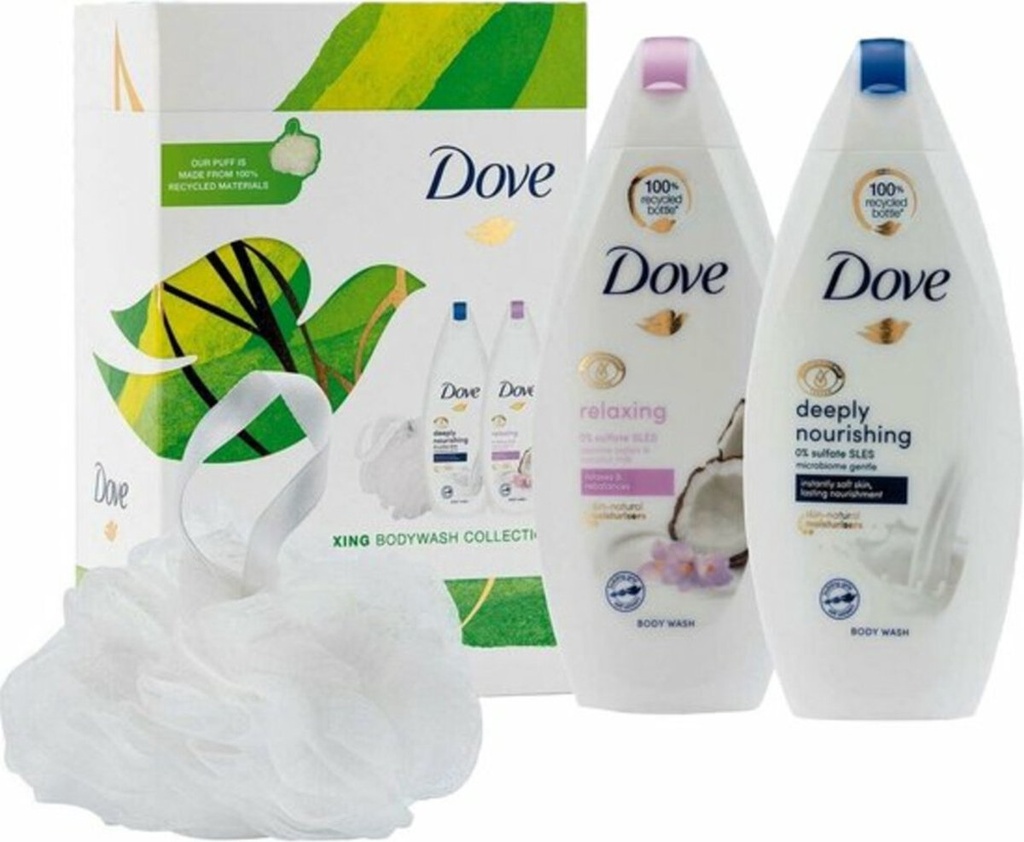 Dove Giftset Blissfully Relaxing Douche + Sponge