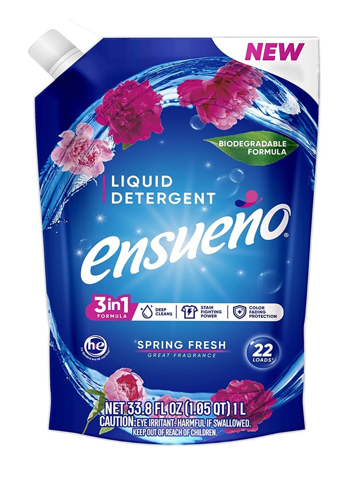 Ensueño Liquid Detergent SF Pouch4/33.8oz