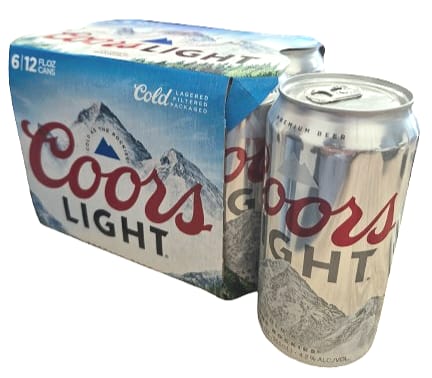 Coors Light Can 4x6/12oz