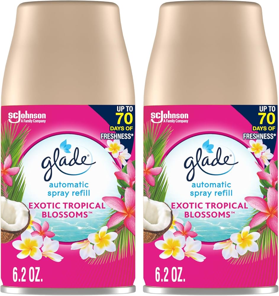 Glade Auto Spray Exotic Tropical Blossoms Value Pack 3X2PK/6.2oz