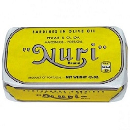 [1500-CP-30224] Nuri No Skin/Bone Sardines In Olive Oil 24/125Gr