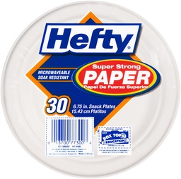 [1900-HF-77300] Hefty Snack Plates 12/30Ct