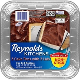 [1900-RD-60034] Reynolds Bake Pan 8x8 12/3ct