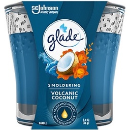 [1900-SJ-01441] Glade Candle Smoldering Volcanic Coconut 6/3.4oz