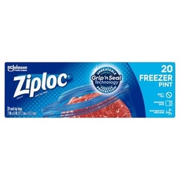 [1900-SJ-03998] Ziploc Freezer Pint 12/20Ct