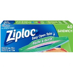 [1900-SJ-71139] Ziploc Sandwich Bags 12/40Ct