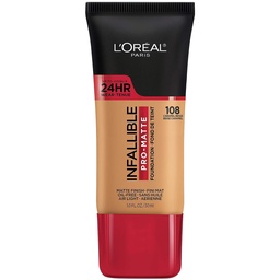 [2200-LO-29307] Infallible Pro-Matte Foundation Caramel Beige #108