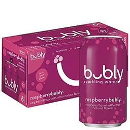[2600-PE-68917] Bubly Raspberry Sparkling Can 8/12Oz