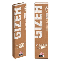 [1800-HB-92052] Gizeh Pure King Size Slim 1/20/25 Booklet