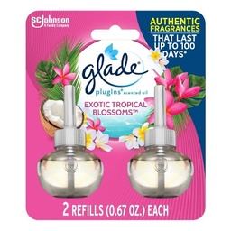 [1900-SJ-01789] Glade Piso Tropical Blossoms 2xRefill 6/1.34 oz