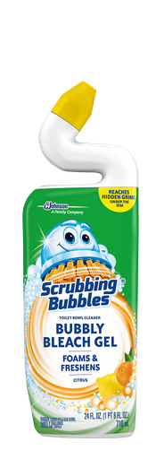 [1900-SJ-00652] Scrubbing Bubbles Bubbly Bleach Citrus 6/24oz