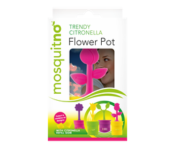 [2200-MQ-11311] MosquitNo Box Trendy Citronella Flower Pot - 12 pcs