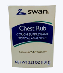 [2400-VJ-14127] Swan Chest Rub Cough Suppressant 3.53oz