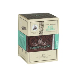 [1500-HS-35532] Harney & Sons Mint Verbena Tea Wrapped Sachet 1/20pc