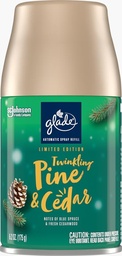 [1900-SJ-04602] Glade Auto Spray Twinkling Pine Cedar 6/6.2oz