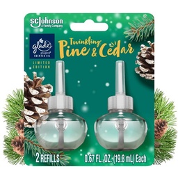 [1900-SJ-04670] Glade PISO Twinkling Pine & Cedar 2 Refill 6/1.34oz