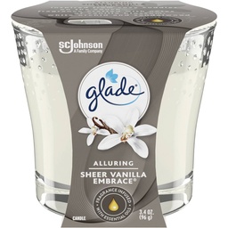 [1900-SJ-76959] Glade Candle Sheer Vanilla Embrace 6/3.4Oz