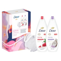 [2400-FB-56252] Dove Giftset Radiantly Refreshing Douche + Sponge