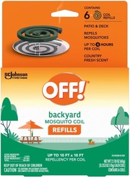 [1900-SJ-75203] OFF Mosquito Coil 6 Refils 6/2.118oz